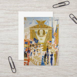 Die Kathedralen der Wall Street durch Stettheimer Visitenkarte