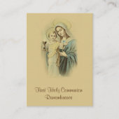 Die katholische Heilige Karte des Mädchens für die (Vorderseite)