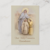 Die katholische Heilige Karte des Mädchens für die (Vorderseite)