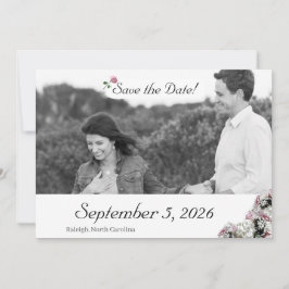 Die katholische Hochzeit in Rosa und Weiß Rette de Save The Date