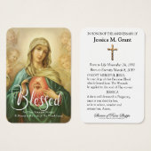 Die katholische Jungfrau Mary Jubiläumstot liebte (Vorne & Hinten)