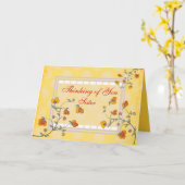 Die katholische Nonne ", die an Sie" denkt, Karte (Gelbe Blume)