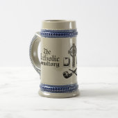 Die katholische Schlafsaalstein-Tasse Bierglas (Vorderseite Links)