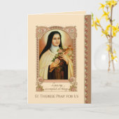 Die katholische St. Hier die kleine Blume Jesu Karte (Gelbe Blume)