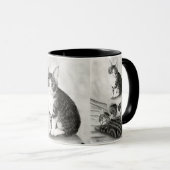 Die Kätzchen-Katzen-Schädel-gotische Tasse (VorderseiteRechts)