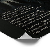 Die Katze am Ende des Hall Poster (Ecke)