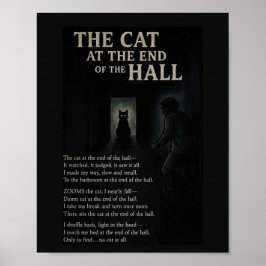Die Katze am Ende des Hall Poster