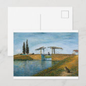 Die Katze an der Langlois-Brücke Postkarte (Vorne/Hinten)