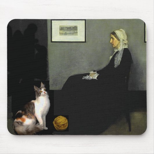 Die Katze der Mutter des Pfeifers Mousepad (Vorne)