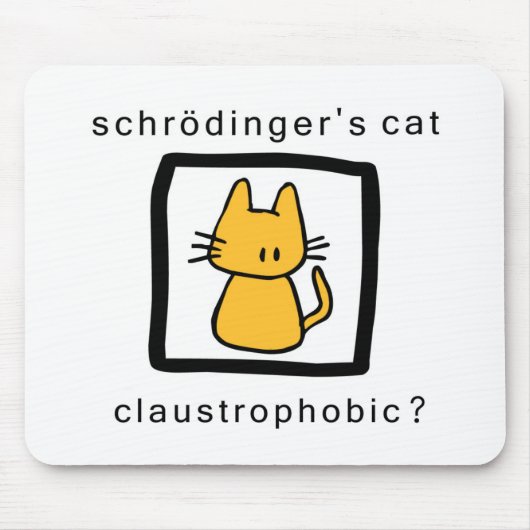 die Katze der schrodingers Mousepad (Vorne)