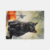 Die Katze des Alchemist Fleecedecke (Vorderseite (Horizontal))