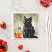 Die Katze des Alchemisten Serviette (Beispiel)