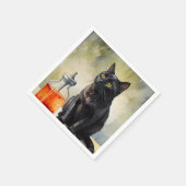 Die Katze des Alchemisten Serviette (Ecke)
