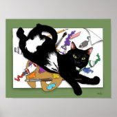 Die Katze des Künstlers Poster (Vorne)