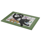 Die Katze des Künstlers Schneidebrett (Ecke)