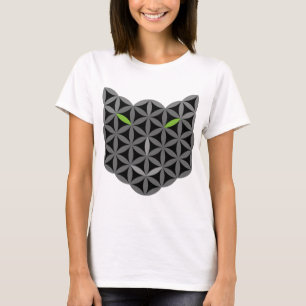 Die Katze des Lebens - Heilige Tiere, Graues Läche T-Shirt