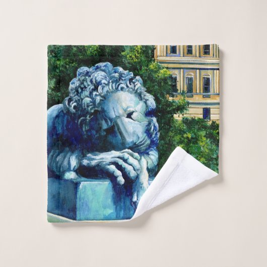 Die Katze, die auf den Kanaren war Badhandtuch Set (Waschlappen)