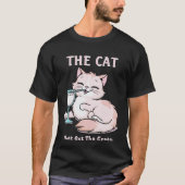 Die Katze, die die Creme zum Schwarzen Unisex Got T-Shirt (Vorderseite)