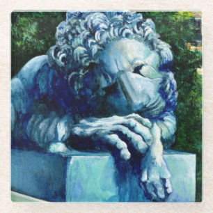 Die Katze, die die Kanaren aß Glasuntersetzer