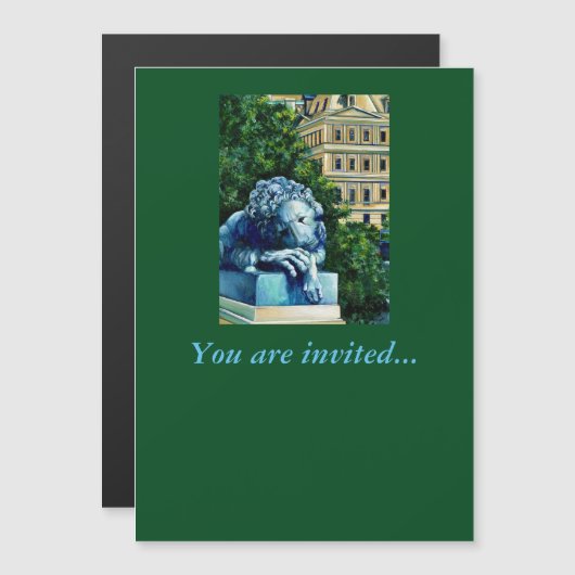 Die Katze, die die Kanaren aß Magneteinladung (Vorne/Hinten)