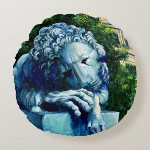 Die Katze, die die Kanaren aß, Washington DC Rundes Kissen