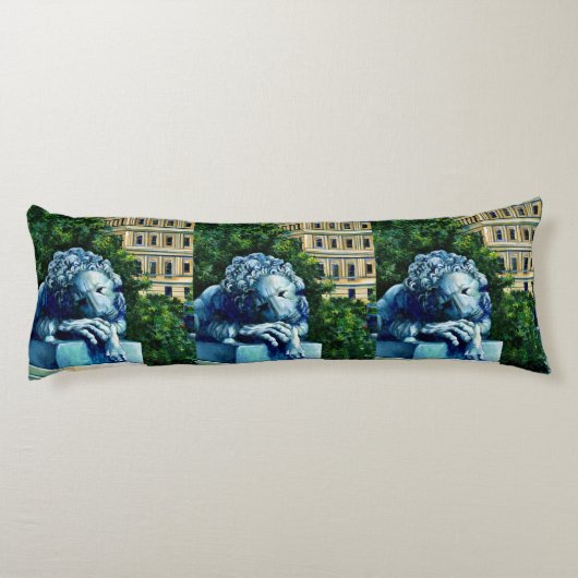 Die Katze, die die Kanaren aß, Washington DC Seitenschläferkissen (Rückseite)