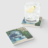 Die Katze, die die Kanaren aß, Washington DC Steinuntersetzer (Seitenansicht)