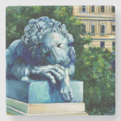 Die Katze, die die Kanaren aß, Washington DC Steinuntersetzer (Vorderseite)