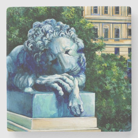 Die Katze, die die Kanaren aß, Washington DC Steinuntersetzer (Vorderseite)