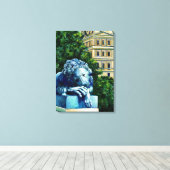 Die Katze, die die Kanareninsel aß Leinwanddruck (Insitu (Holzboden))