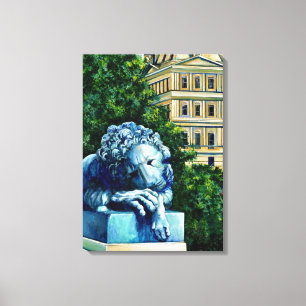 Die Katze, die die Kanareninsel aß Leinwanddruck