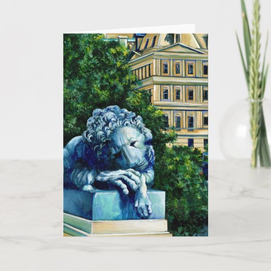 Die Katze, die die kanarische Grußkarte aß Karte (Vorderseite)