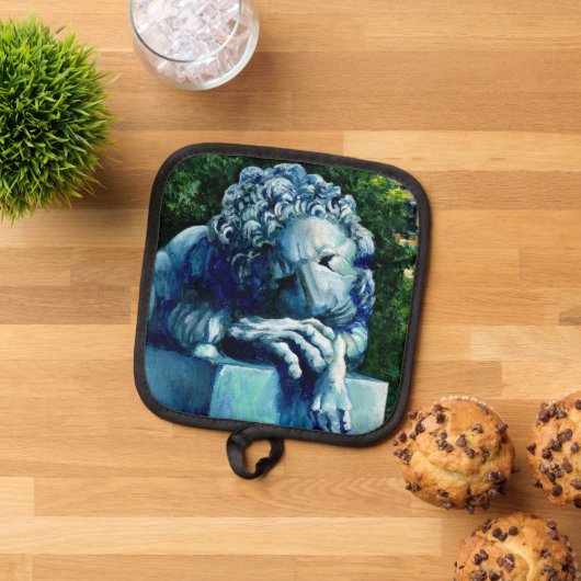 Die Katze, die die Kanarische Inseln gegessen hat Topflappen (Oben Unten)