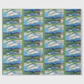 Die Katze, die Verpackungspapier wandern mochte Geschenkpapier (Flach)