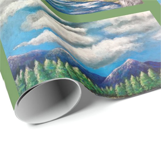 Die Katze, die Verpackungspapier wandern mochte Geschenkpapier (Rolleneckpunkt)