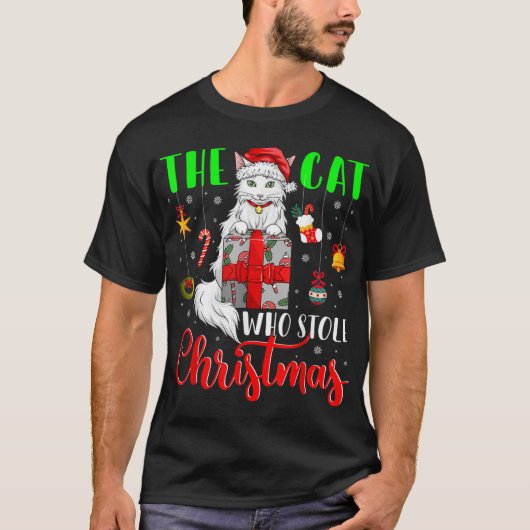Die Katze, die Weihnachten Weihnachten gestohlen W T-Shirt (Vorderseite)