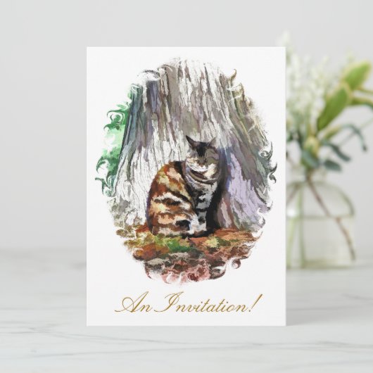 Die KATZE Einladung (Stehend Vorderseite)