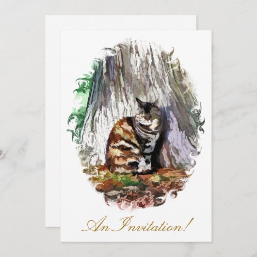Die KATZE Einladung (Vorne/Hinten)