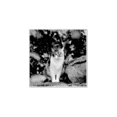 Die Katze Gummistempel (Prägung)