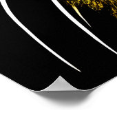 Die Katze hat Angst | AI Art Poster (Ecke)