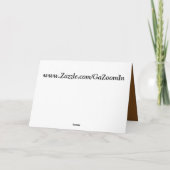 Die Katze hat sich bedankt Dankeskarte (Rückseite)