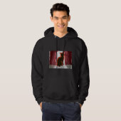 Die Katze hinter dem Vorhang (Nur Kunstversion) Hoodie (Vorne ganz)