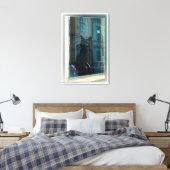 Die Katze im Fenster Leinwanddruck (Insitu (Schlafzimmer))