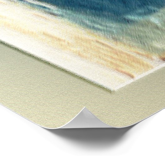 Die Katze im Fenster Poster (Ecke)