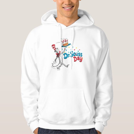 Die Katze im Hut| Dr. Seuss Day Hoodie (Vorderseite)