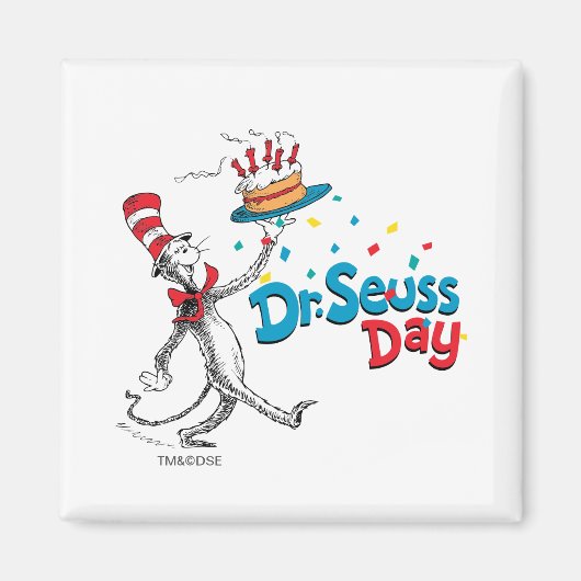 Die Katze im Hut | Dr. Seuss Day Magnet (Vorne)