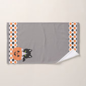 Die Katze im Kürbisbad Set (Handtuch)