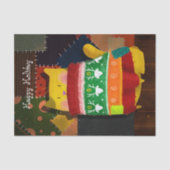 Die Katze in der hässlichen Strickjacke Seidenpapier (Vorderseite)