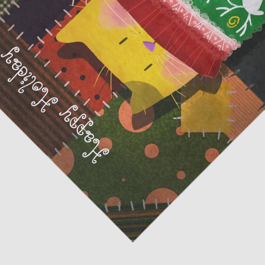 Die Katze in der hässlichen Strickjacke Seidenpapier (Ausschnitt)