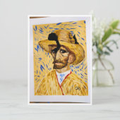 die Katze in van Gogh's Hut Dankeskarte (Stehend Vorderseite)